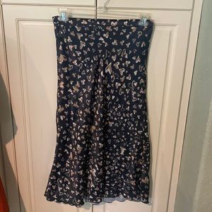 FREE PEOPLE NORMANI BIAS SATIN MIDI SKIRT
